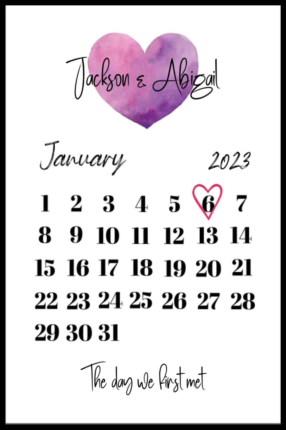 The Day We First... Framed Print